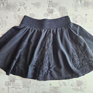 NWT!!! American Eagle Outfitters Black Mini Skirt with Lace, Size‎ SX